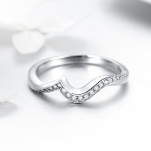 Stříbrné prsten Ostrý SCR469, Kubická zirkonie, jako Pandora