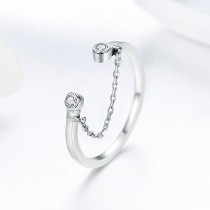 Stříbrné prsten Roztomilý Smiley SCR216, Kubická zirkonie, jako Pandora