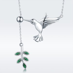Stříbrné Náhrdelník Pozdravy Od Kolibříků SCN217, Kubická zirkonie, jako Pandora