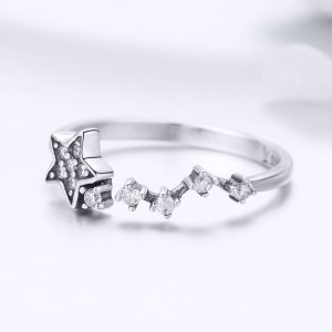 Stříbrné prsten Tajná Slova SCR440, Kubická zirkonie, jako Pandora