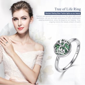 Stříbrné prsten Strom Života SCR053 Pandora styl
