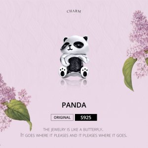 Stříbrné Přívěsek Panda SCC1175 jako Pandora