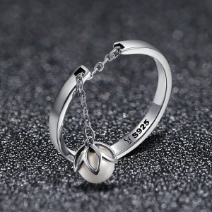 Stříbrné prsten Slzy Květin SCR165 Pandora styl