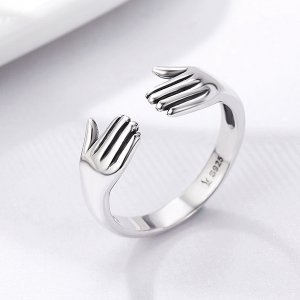 Stříbrné prsten Obejmi Mě SCR136 Pandora styl
