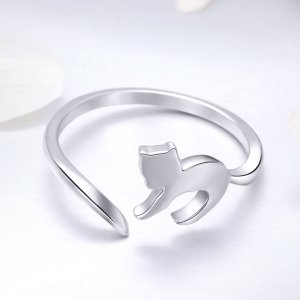 Stříbrné prsten Hloupá Kočka SCR420 Pandora styl