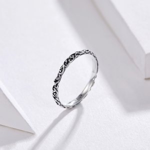 Stříbrné prsten Retro Vzory SCR513 Pandora styl