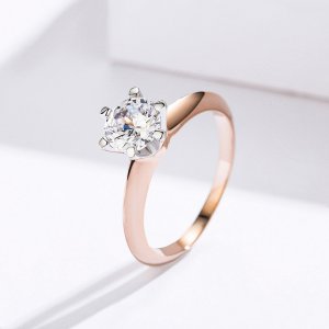 Rose Gold prsten Jen Ty SCR525, Kubická zirkonie, jako Pandora