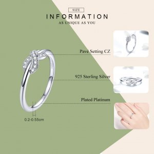 Stříbrné prsten Nekonečná Láska SCR494, Kubická zirkonie, jako Pandora