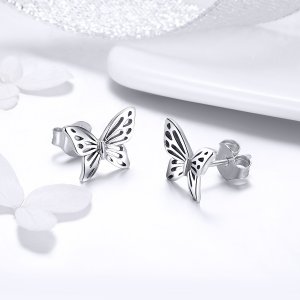 Stříbrné Peckové Náušnice Motýlí Sen SCE452 Pandora styl