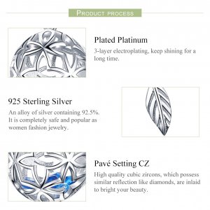 Stříbrné Visací Přívěsek Konzervovaná Květina SCC1123, Kubická zirkonie, Pandora styl