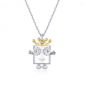 Stříbrné Náhrdelník Král Robotů SCN387 Pandora styl
