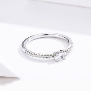 Stříbrné prsten Čistý Kámen SCR524, Kubická zirkonie, jako Pandora