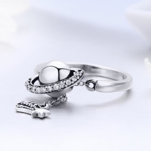 Stříbrné prsten Světlá Galaxie SCR377 Pandora styl