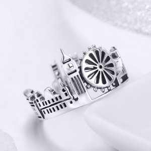 Stříbrné prsten Hrad V Oblacích SCR474 Pandora styl