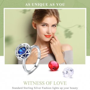 Stříbrné prsten Svědectví Lásky SCR492 Pandora styl