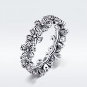 Stříbrné prsten Sedmikráska Květina SCR397, Kubická zirkonie, jako Pandora