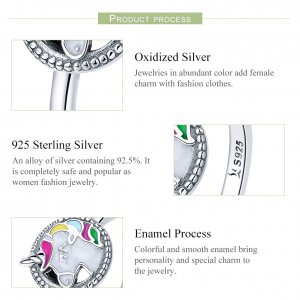 Stříbrné prsten Jednorožec Paměti SCR388 Pandora styl