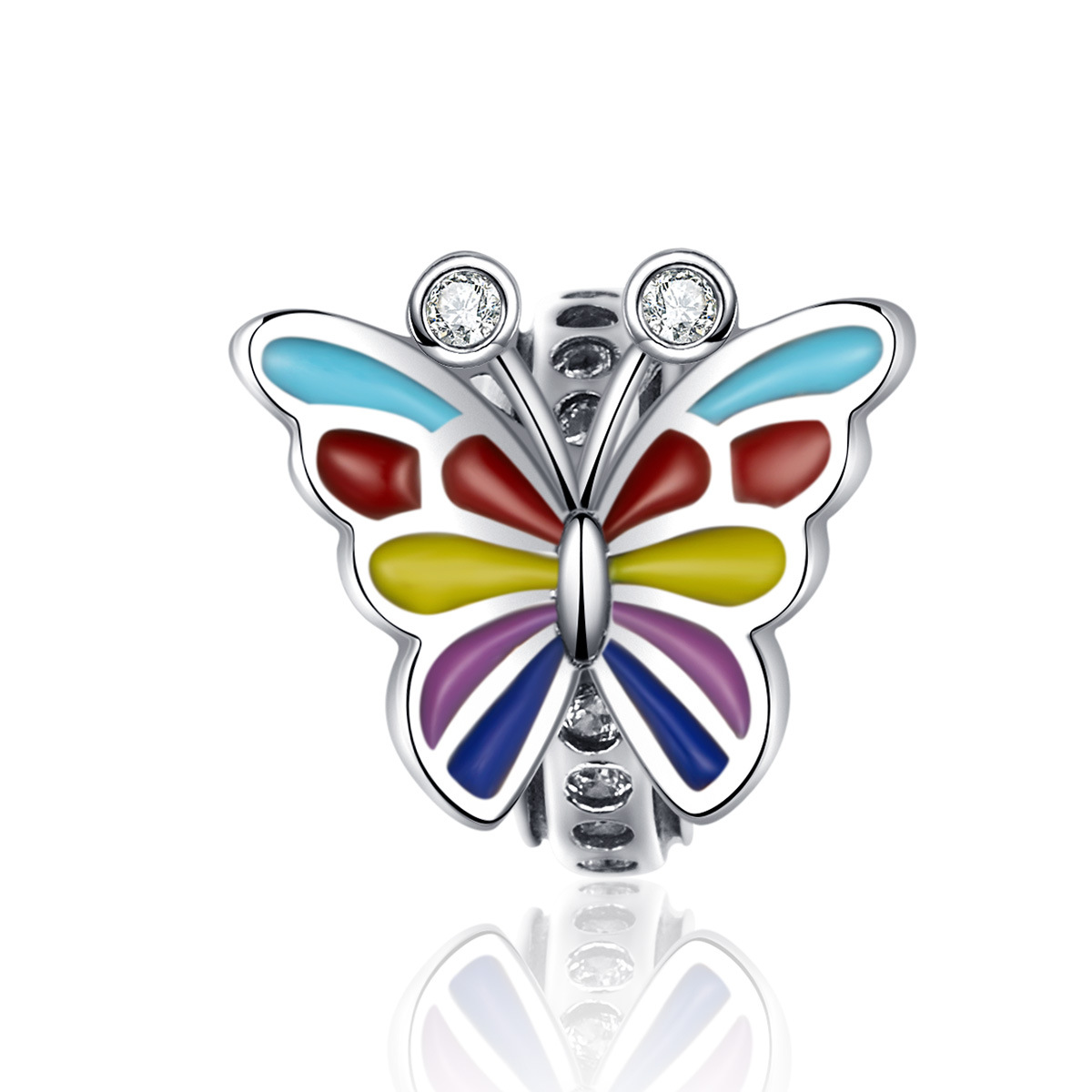 stříbrné přívěsek motýl scc1195 kubická zirkonie pandora styl