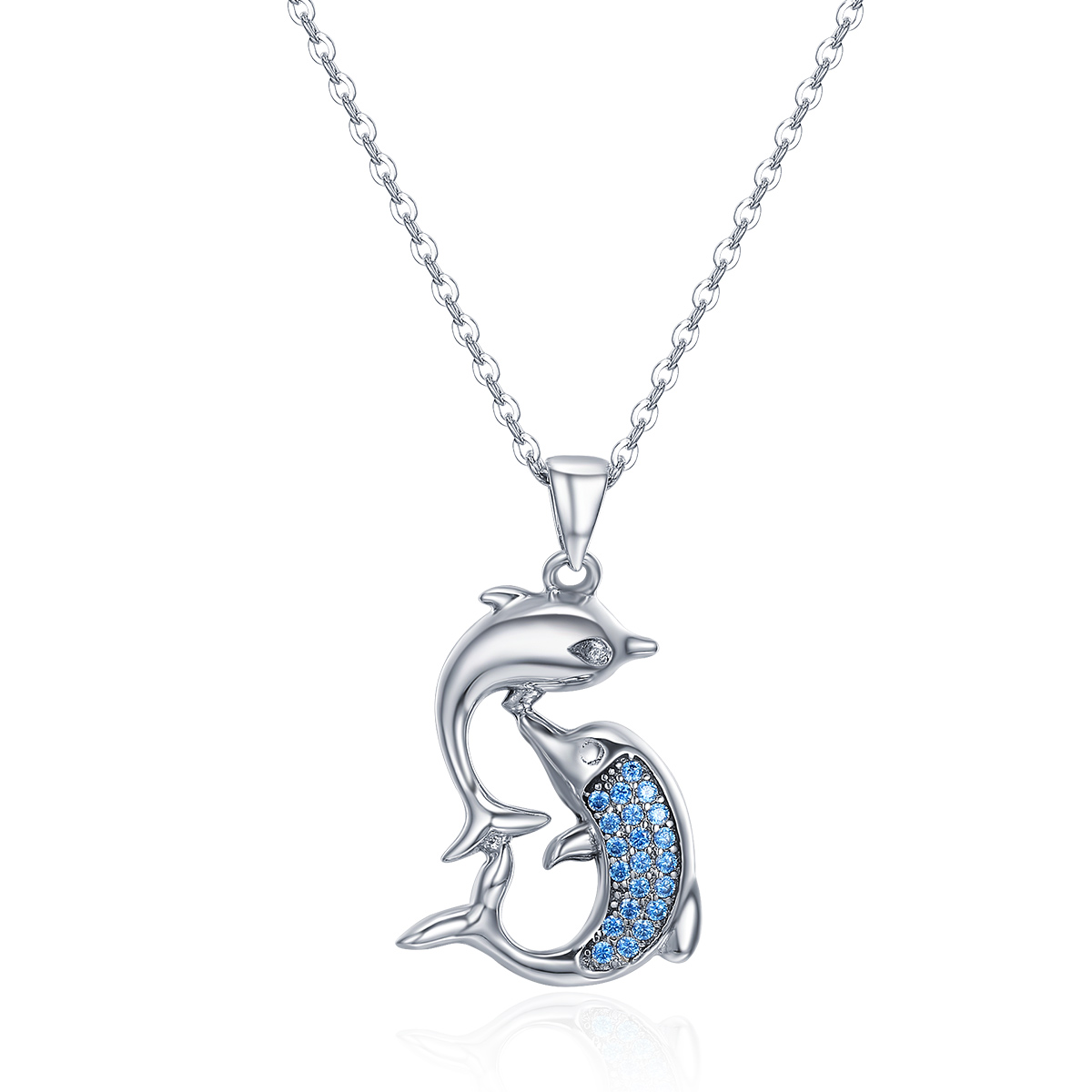 stříbrné náhrdelník fantasy delfín scn168 kubická zirkonie jako pandora