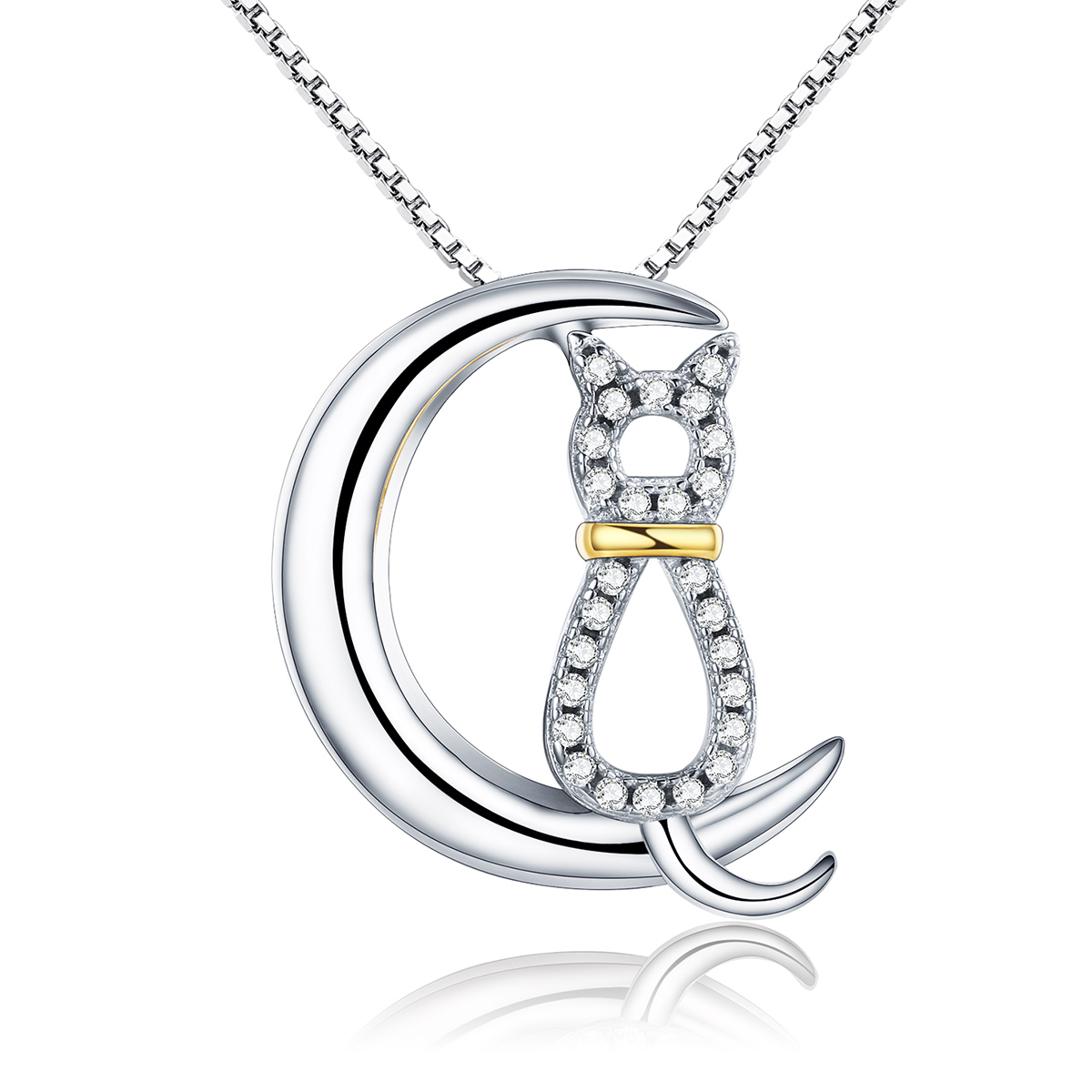 stříbrné náhrdelník kočičí sen scn122 kubická zirkonie jako pandora