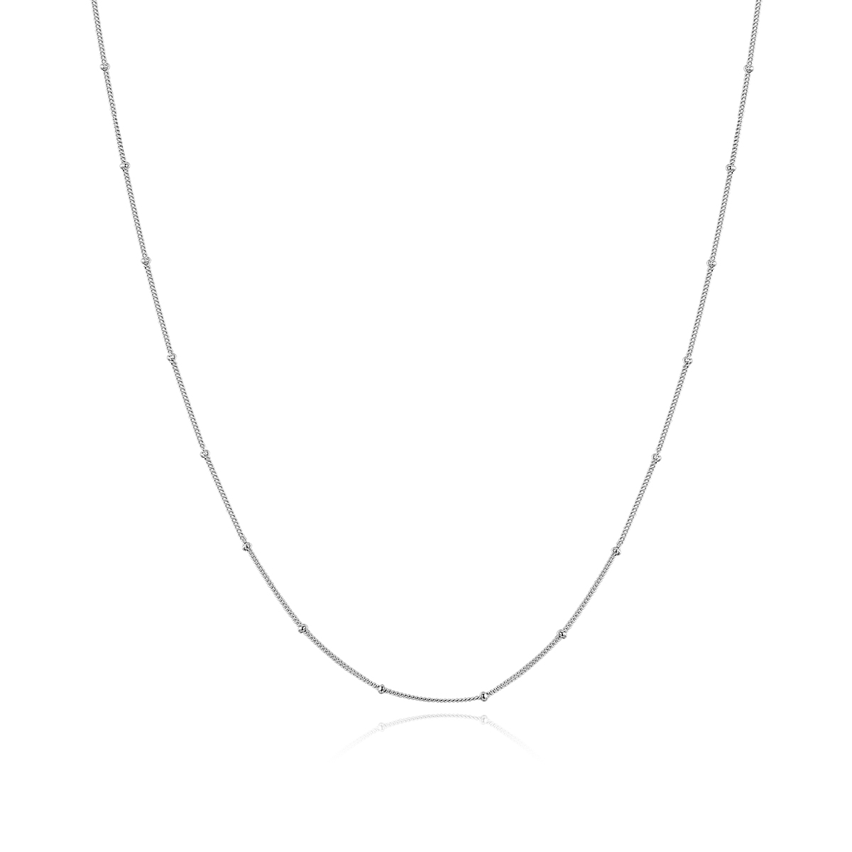 stříbrné řetízkový náhrdelník základní řetěz malých kuliček scn391 pandora styl