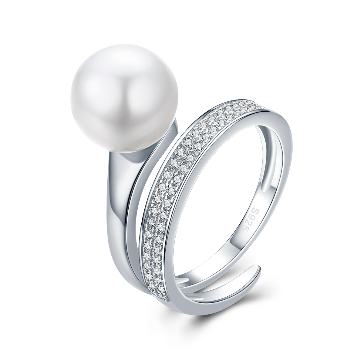 stříbrné prsten elegantní prohlášení scr231 kubická zirkonie jako pandora
