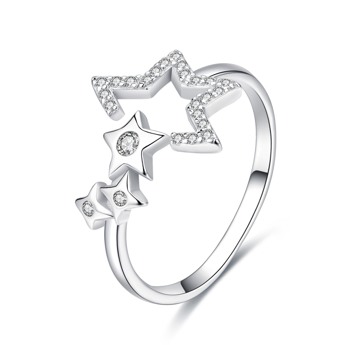 stříbrné prsten guardian stars scr452 kubická zirkonie jako pandora
