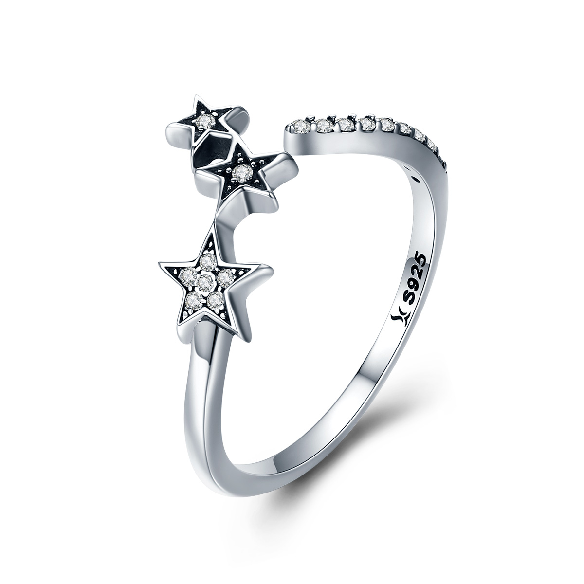 stříbrné prsten hvězdné přání scr312 kubická zirkonie jako pandora