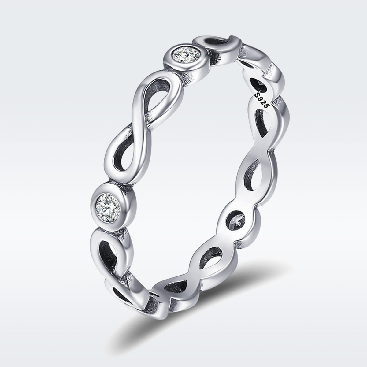 stříbrné prsten nekonečné požehnání scr181 kubická zirkonie jako pandora