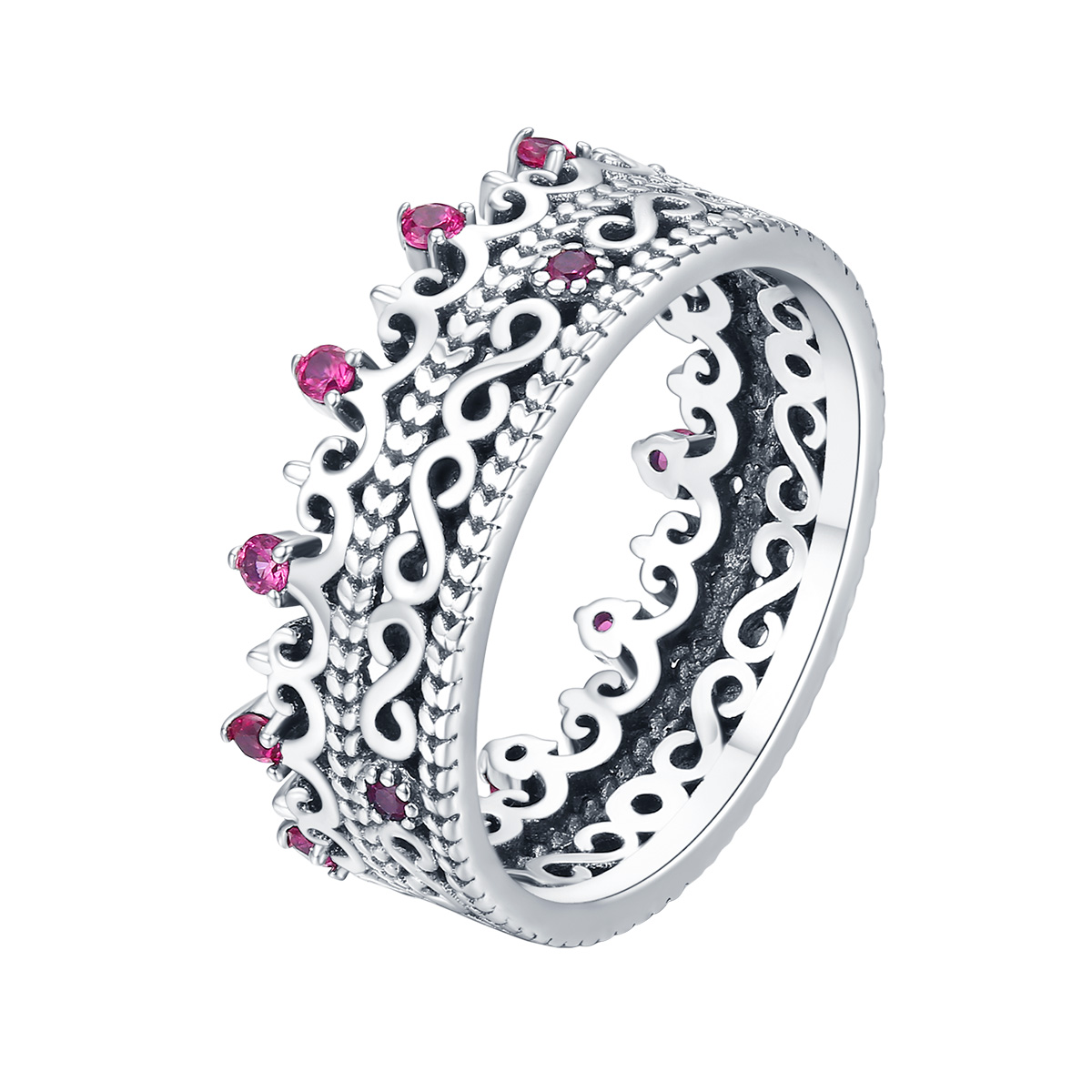 stříbrné prsten queen's laurel scr487 kubická zirkonie jako pandora