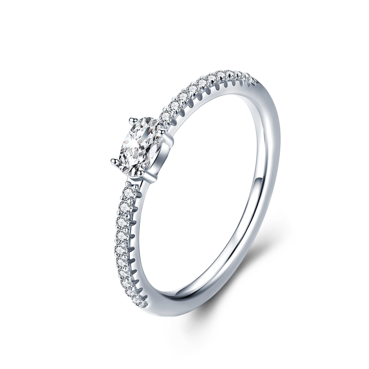 stříbrné prsten čistý kámen scr524 kubická zirkonie jako pandora