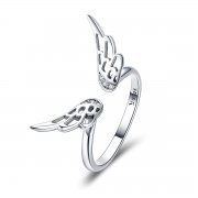 Stříbrné prsten Elfí Křídla SCR457, Kubická zirkonie, jako Pandora
