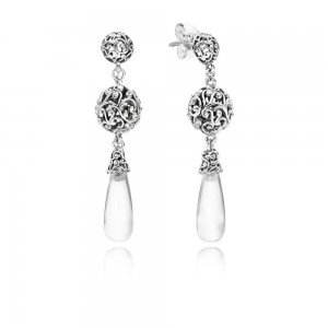 Visací náušnice PANDORA Kapky Regal - 297686CZ