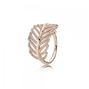 Třpytivé pírko - 180886CZ - Prsteny | PANDORA