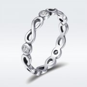 Stříbrné prsten Nekonečné Požehnání SCR181, Kubická zirkonie, jako Pandora
