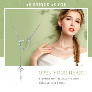 Stříbrné Náhrdelník Otevři Své Srdce SCN107 Pandora styl