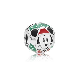 PANDORA Disney přívěsek Santa Mickey - 797502ENMX (obrázek pro) PANDORA Disney přívěsek Santa Mickey - 797502ENMX