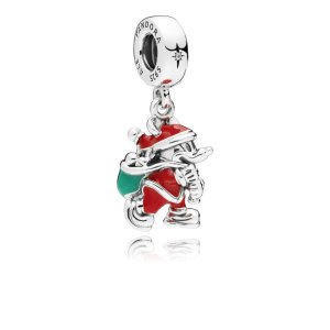 PANDORA Disney přívěsek Santa Mickey a jeho pytel dárků - 797501ENMX (obrázek pro) PANDORA Disney přívěsek Santa Mickey a jeho pytel dárků - 797501ENMX