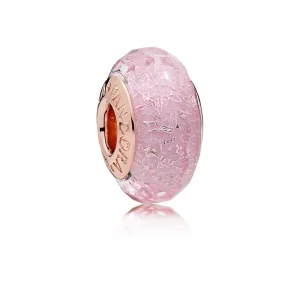 Přívěsek PANDORA Růžové třpytivé sklo Murano - 781650 (obrázek pro) Přívěsek PANDORA Růžové třpytivé sklo Murano - 781650