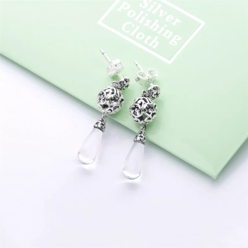 (obrázek pro) Visací náušnice PANDORA Kapky Regal - 297686CZ - Zobrazit 2