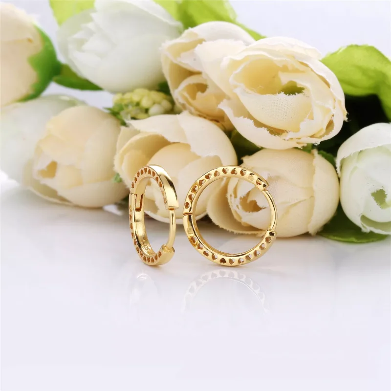 (obrázek pro) Kruhové náušnice PANDORA Shine Srdce - 267939 - Zobrazit 3