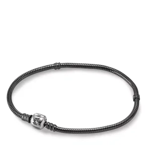 (obrázek pro) Náramek PANDORA, oxidované sterlingové stříbro, 17cm - 590702OX