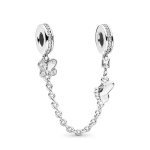 Bezpečnostní řetízek PANDORA Motýlci - 797865CZ (obrázek pro) Bezpečnostní řetízek PANDORA Motýlci - 797865CZ