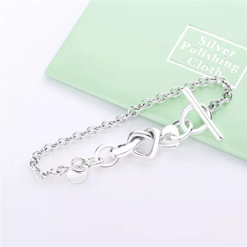 (obrázek pro) Náramek PANDORA Propletené srdce - 598100 - Zobrazit 3