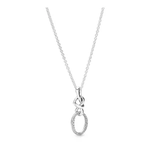 PANDORA náhrdelník Uzlové srdce - 398078CZ (obrázek pro) PANDORA náhrdelník Uzlové srdce - 398078CZ