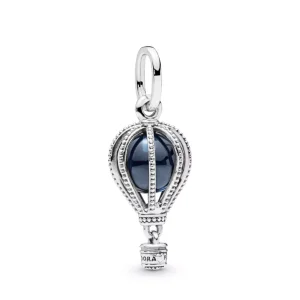 Visací přívěsek PANDORA Modrý horkovzdušný balón - 798064NMB (obrázek pro) Visací přívěsek PANDORA Modrý horkovzdušný balón - 798064NMB