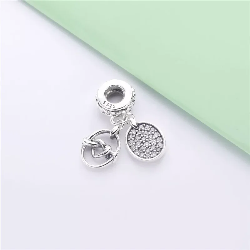 (obrázek pro) Visací přívěsek PANDORA Propletená srdce - 798095CZ - Zobrazit 3