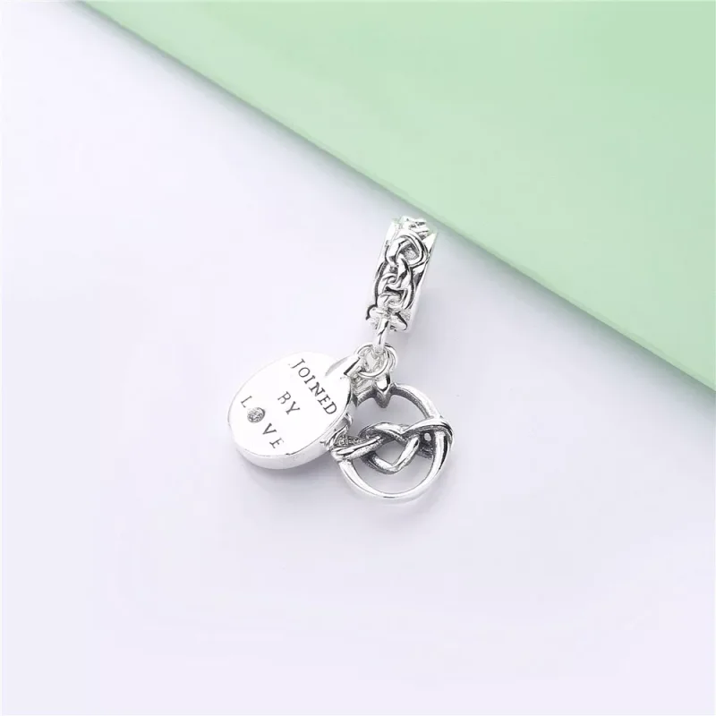 (obrázek pro) Visací přívěsek PANDORA Propletená srdce - 798095CZ - Zobrazit 4