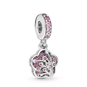 Visací Přívěsek PANDORA Třpytivý Broskvový květ - 798112NCCMX (obrázek pro) Visací Přívěsek PANDORA Třpytivý Broskvový květ - 798112NCCMX
