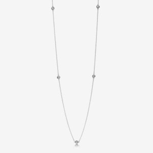 (obrázek pro) Řetízkový náhrdelník PANDORA Oslnivé droplety 590525CZ